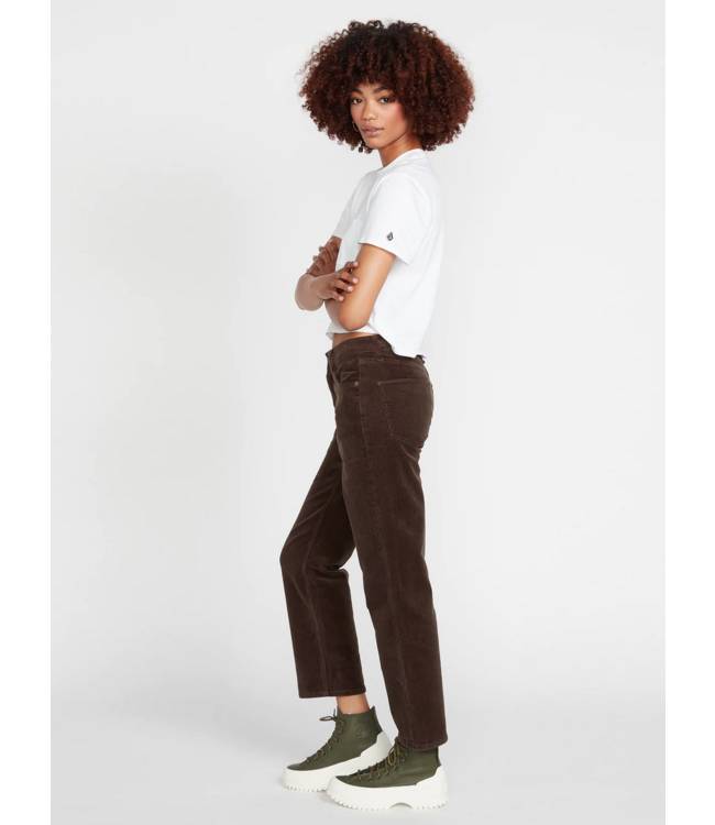 VOLCOM VOLCOM - STONED JEANS DROIT EN VELOURS CÔTELÉ (ESPRESSO)