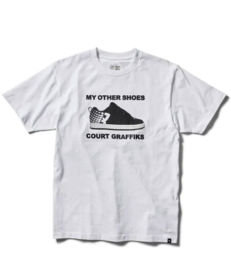 DC SHOES DC SHOES - BRONZE56K DC COURT TEE (WHITE)
