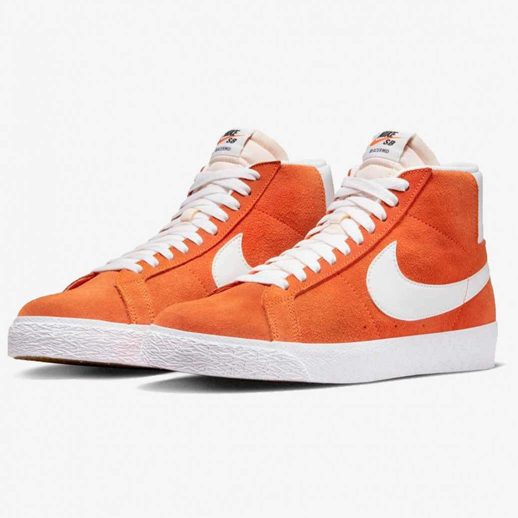 Chaussures De Skate Nike SB Zoom Blazer Mid Sécurité Orange