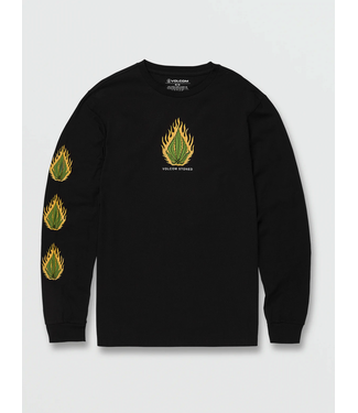 VOLCOM VOLCOM - SKATE VITALS RUBBLE L/S TEE (BLACK)