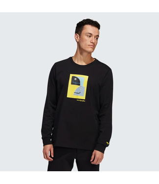 ADIDAS ADIDAS - SHMOOFOIL PAINTED L/S TEE (BLACK)