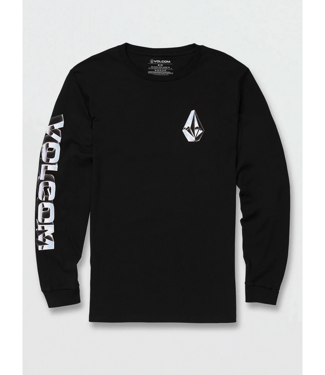 VOLCOM VOLCOM - CHROME STONE L/S TEE (BLACK)
