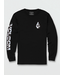 VOLCOM VOLCOM - CHROME STONE L/S TEE (BLACK)