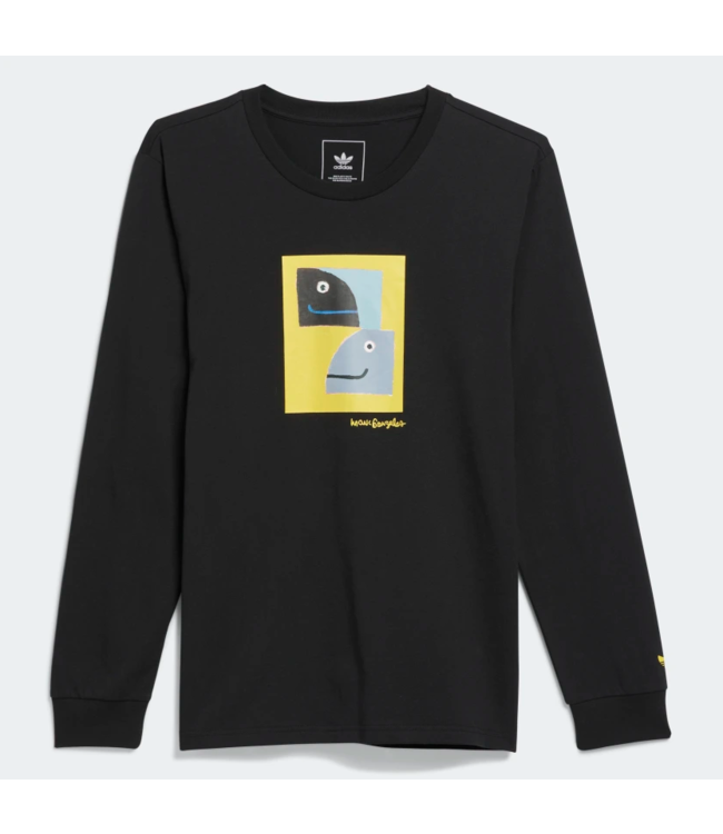 ADIDAS ADIDAS - SHMOOFOIL PAINTED L/S TEE (BLACK)