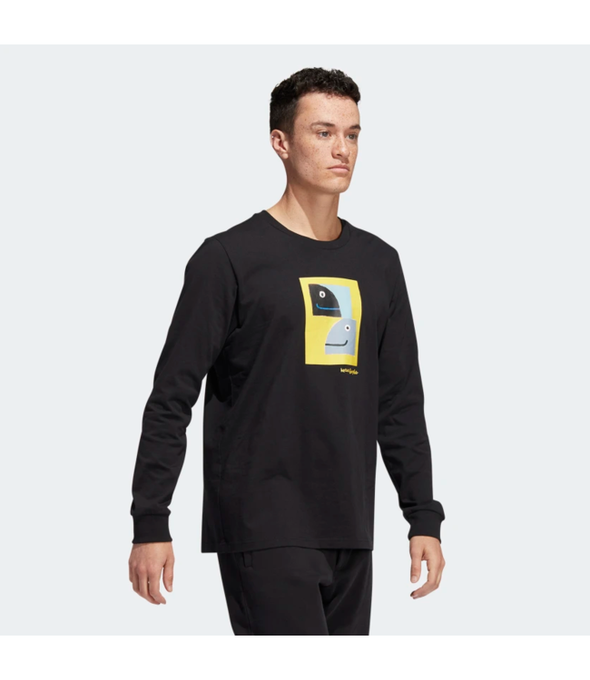 ADIDAS ADIDAS - SHMOOFOIL PAINTED L/S TEE (BLACK)