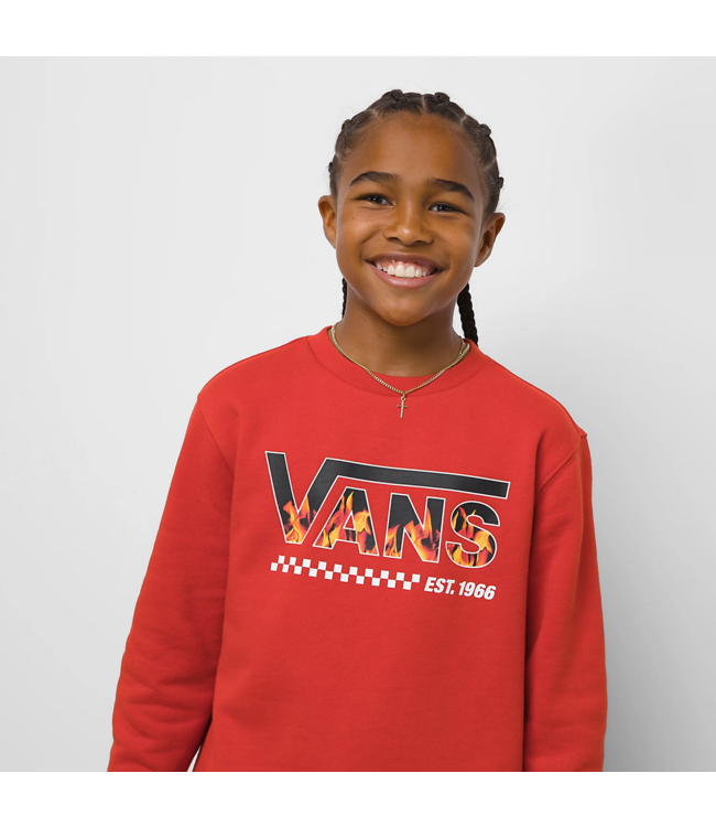 VANS VANS - DIGI FLAME COL ROND ENFANT (ROUGE FONCÉ)