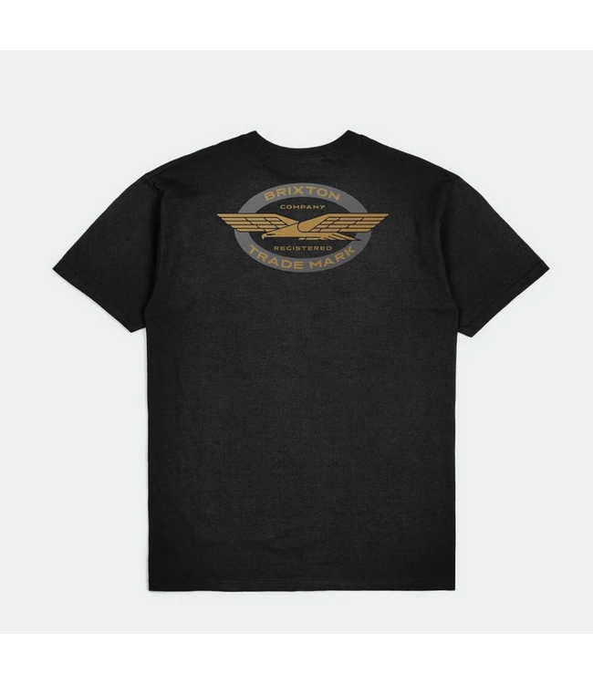 BRIXTON BRIXTON - SKYLARK TEE (BLACK WORN WASH)