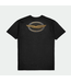 BRIXTON BRIXTON - SKYLARK TEE (BLACK WORN WASH)