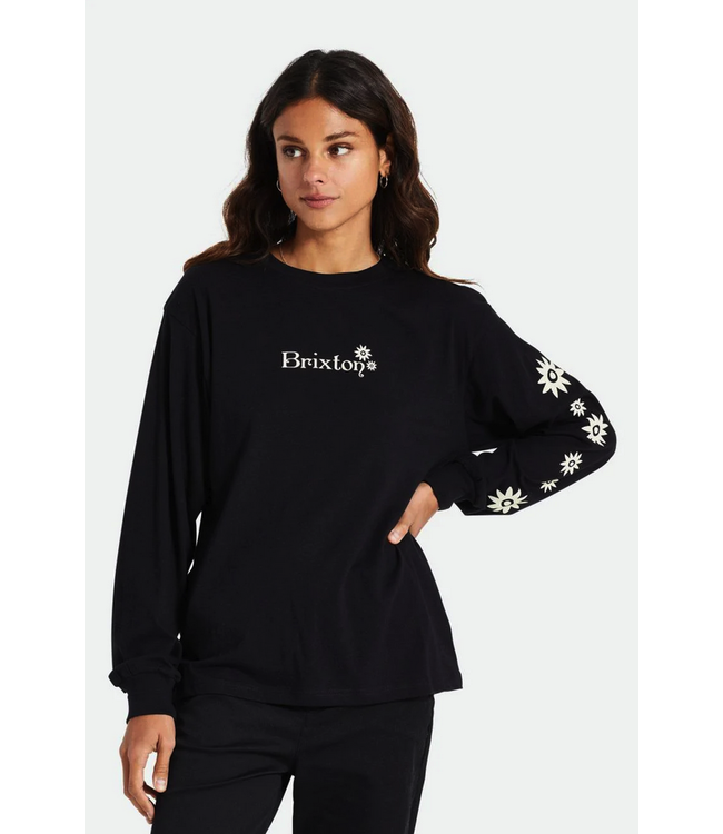 BRIXTON BRIXTON - GRETEL L/S T-SHIRT BOYFRIEND (NOIR)