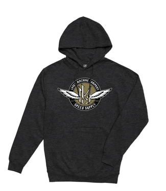 LOSER MACHINE LOSER MACHINE - FIXED WING HOODIE (GUNMETAL HEATHER)