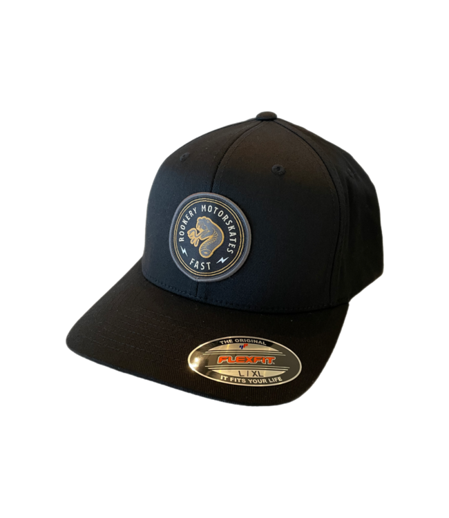 ROOKERY ROOKERY - SNAKE FLEXFIT CAP (BLACK)