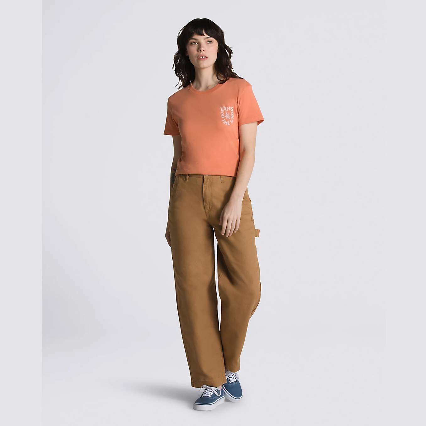 VANS GROUND WORK HIGH RISE CARPENTER PANT (TOBACCO BROWN