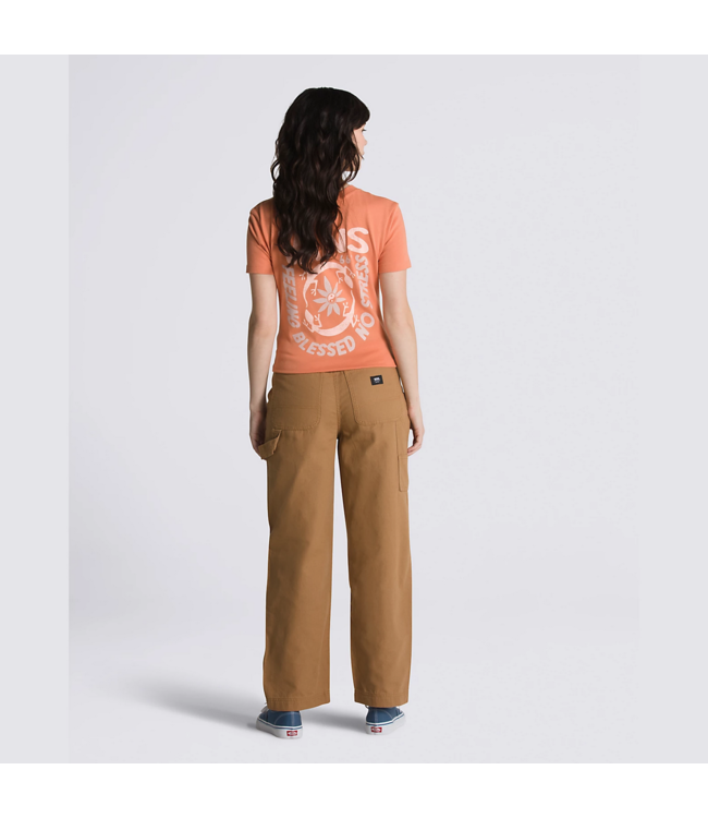 VANS VANS - PANTALON CHARPENTIER TAILLE HAUTE GROUND WORK (MARRON TABAC)