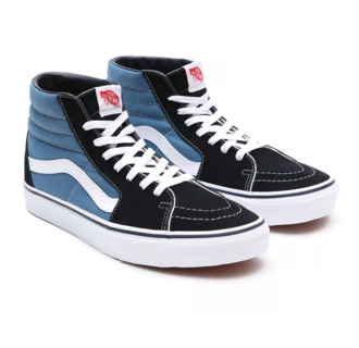 L'histoire du Sk8-hi en couleur bleu marine et blanc