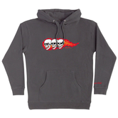 CREATURE - 3 SKULLS HOODIE (CHARCOAL)