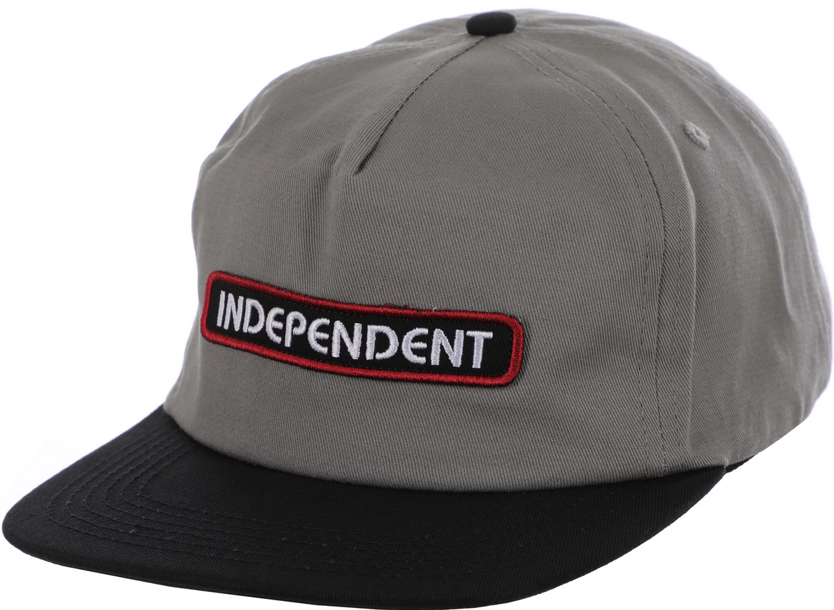 INDEPENDENT - B/C GROUNDWORK SNAPBACK CAP (GREY