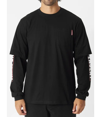 INDEPENDENT INDEPENDENT - BAR LOGO 2FER POCKET L/S T-SHIRT (NOIR) INDEPENDENT INDEPENDENT - BAR LOGO 2FER POCKET L/S T-SHIRT (NOIR)