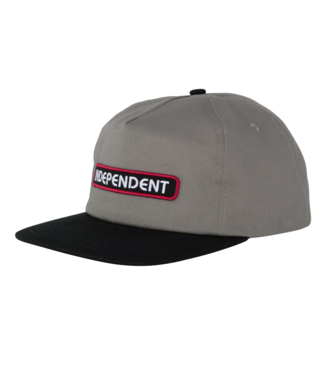 INDEPENDENT INDEPENDENT - B/C GROUNDWORK SNAPBACK CAP (GREY/ BLACK)
