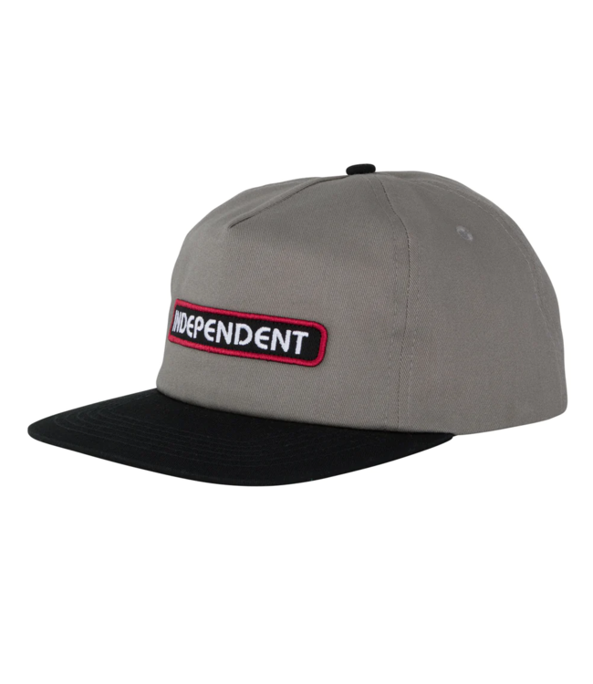 INDEPENDENT INDEPENDENT - B/C GROUNDWORK SNAPBACK CAP (GREY/ BLACK)
