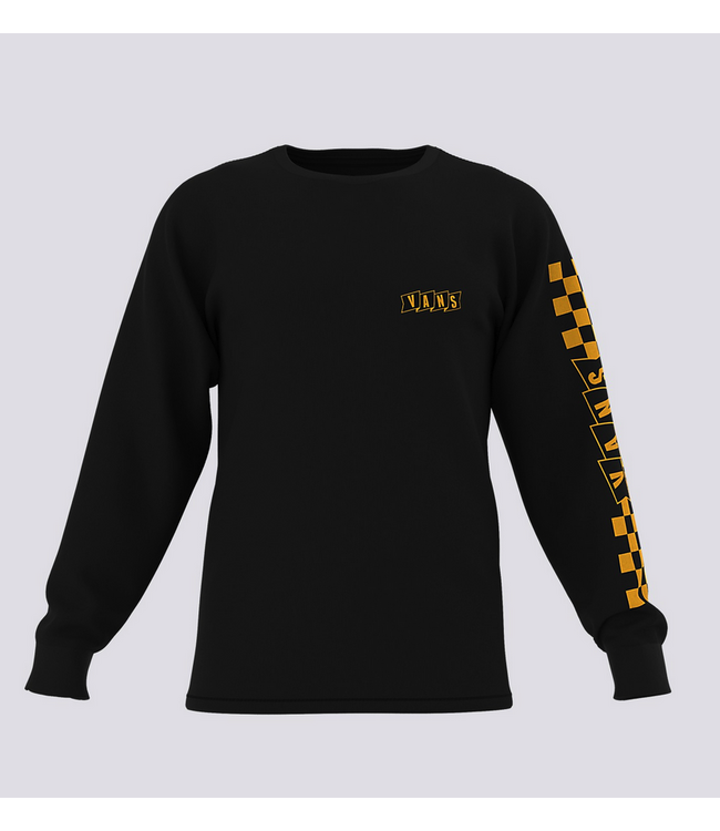 VANS VANS - BANNER LOGO MANCHES LONGUES T-SHIRT (NOIR)