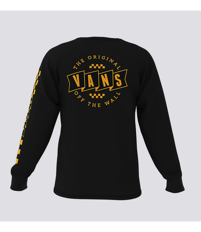VANS VANS - BANNER LOGO MANCHES LONGUES T-SHIRT (NOIR)