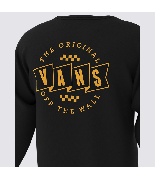 VANS VANS - BANNER LOGO L/S TEE (BLACK)