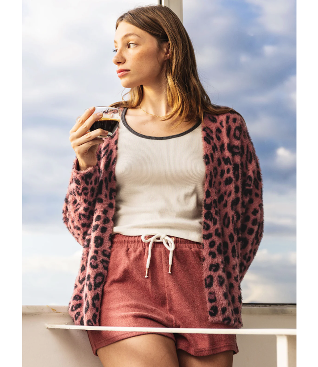 VOLCOM VOLCOM - LIL THROW SWEATER (LEOPARD)