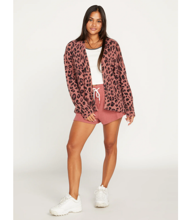 VOLCOM VOLCOM - LIL THROW SWEATER (LEOPARD)