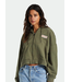BRIXTON BRIXTON - MOVEMENT OVERSIZED ZIP HOODIE (OLIVE SURPLUS)