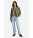 BRIXTON BRIXTON - MOVEMENT OVERSIZED ZIP HOODIE (OLIVE SURPLUS)