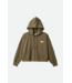 BRIXTON BRIXTON - MOVEMENT OVERSIZED ZIP HOODIE (OLIVE SURPLUS)