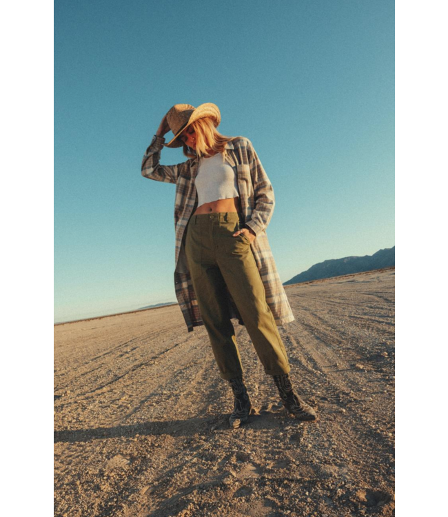 BRIXTON BRIXTON - VANCOUVER PANT (OLIVE SURPLUS)