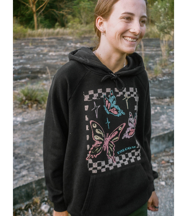 VOLCOM VOLCOM - TRULY STOKED BF SWEAT À CAPUCHE (NOIR)