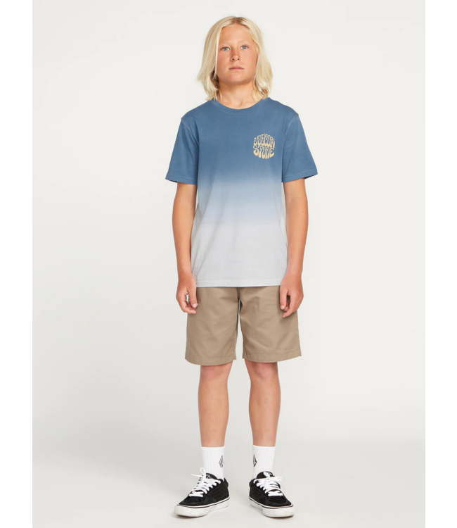 VOLCOM VOLCOM - ESTD 1991 DIP KID TEE (AGED INDIGO)