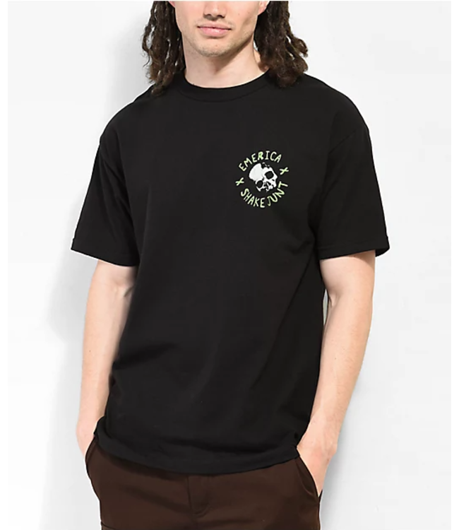 EMERICA - SHAKE JUNT SKULL T-SHIRT (NOIR)