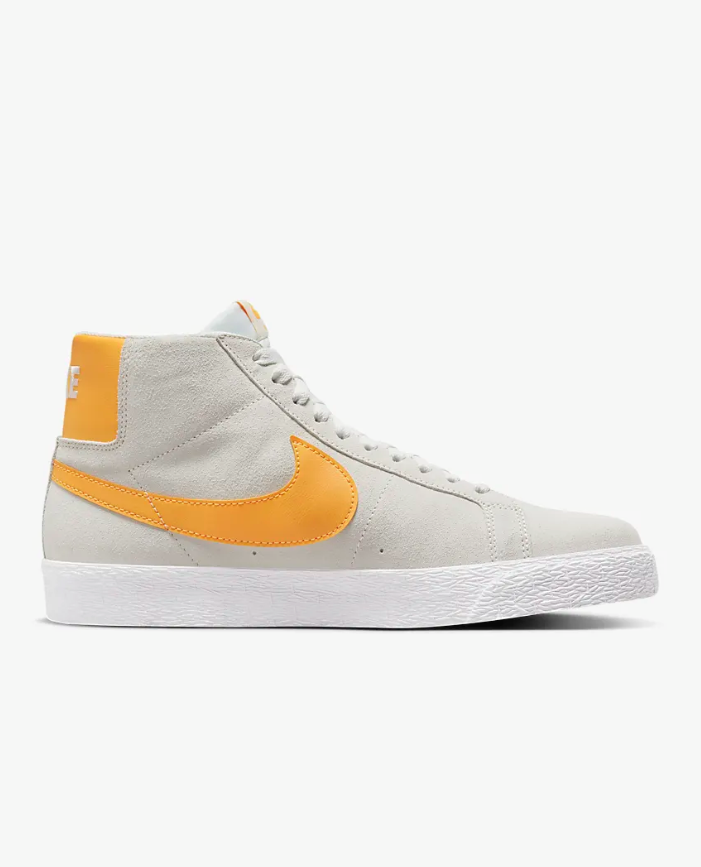 NIKE SB ZOOM BLAZER MID BLANC SUMMIT LASER ORANGE Rookery Skateshop