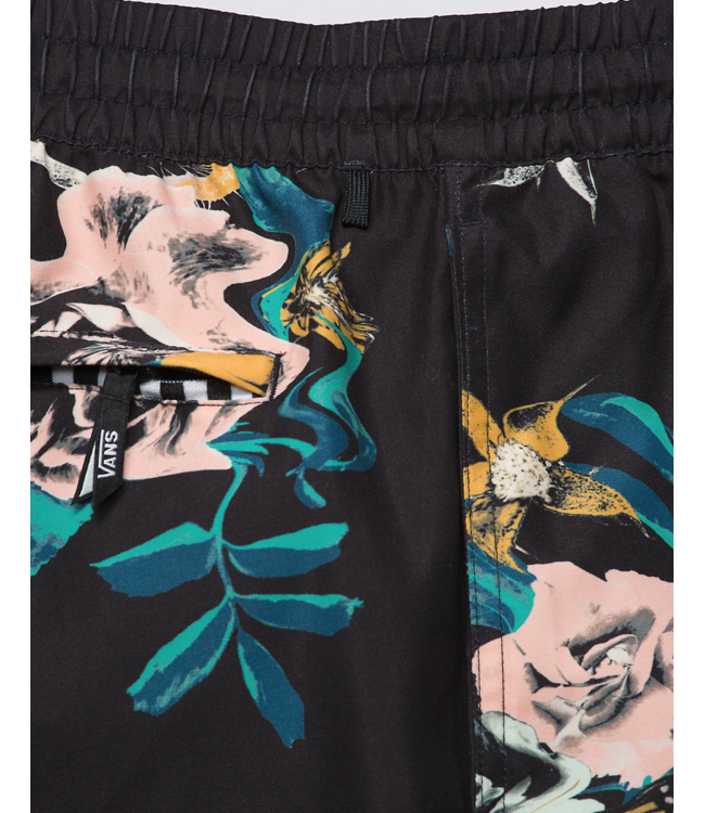 VANS VANS - PRIMARY PRINT ELASTIC BOARDSHORT (BLACK/ VANS TEAL)