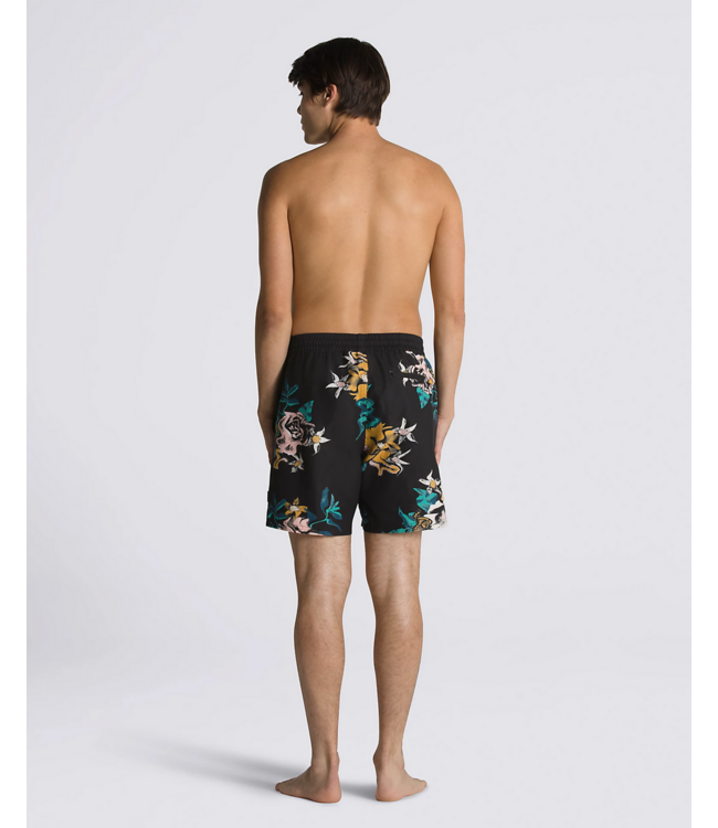 VANS VANS - PRIMARY PRINT ELASTIC BOARDSHORT (BLACK/ VANS TEAL)