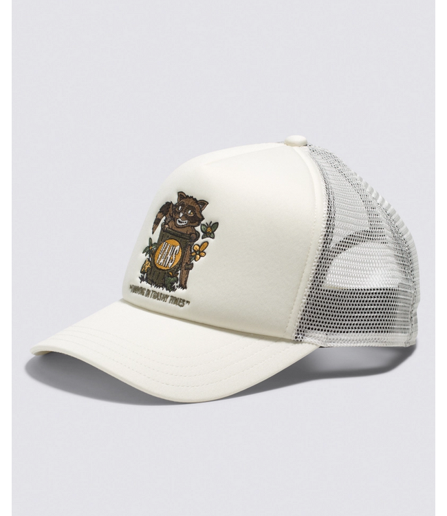 VANS VANS - VANS FRIENDS CASQUETTE TRUCKER À VISIÈRE INCURVÉE (BLANC ANTIQUE)