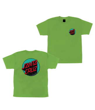 SANTA CRUZ SANTA CRUZ - OTHER DELTA DOT KID TEE (LIME/ TEAL/ RED)