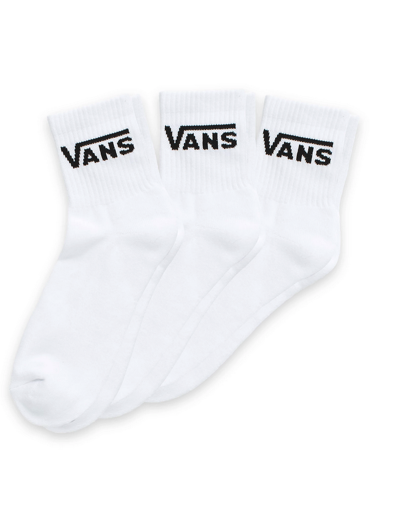 VANS CLASSIC LOT DE 3 CHAUSSETTES DEMI QUIPAGE BLANC