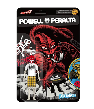 SUPER 7 SUPER 7 - POWELL PERALTA WAVE 2 REACTION FIGURES STEVE CABALLERO