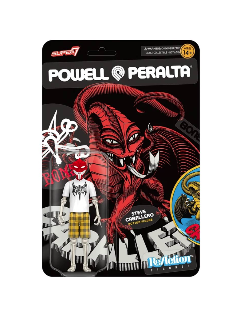 SUPER 7 - POWELL PERALTA WAVE 2 REACTION FIGURES STEVE CABALLERO 