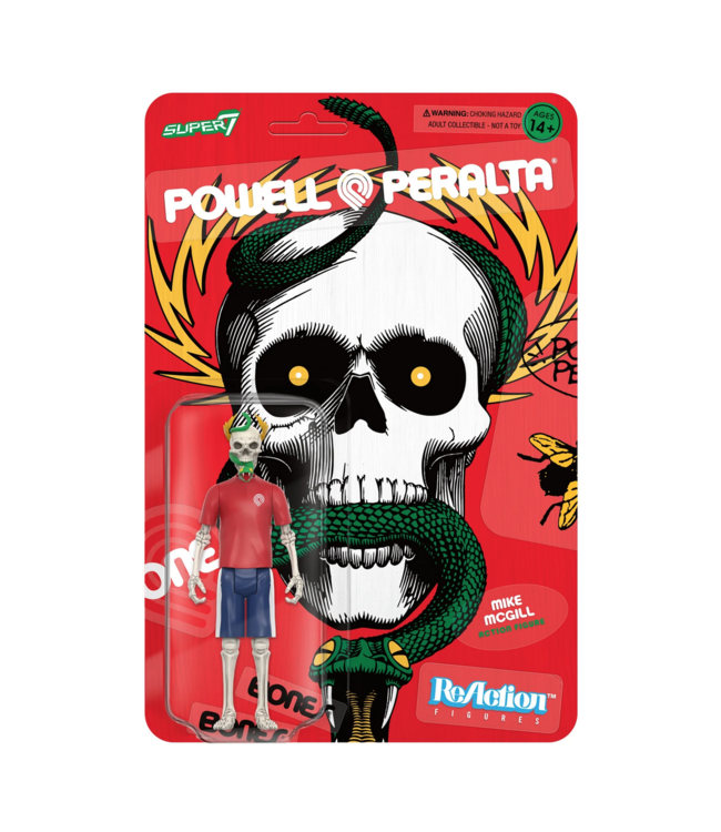 SUPER 7 SUPER 7 - POWELL PERALTA WAVE 2 REACTION FIGURES MIKE MCGILL