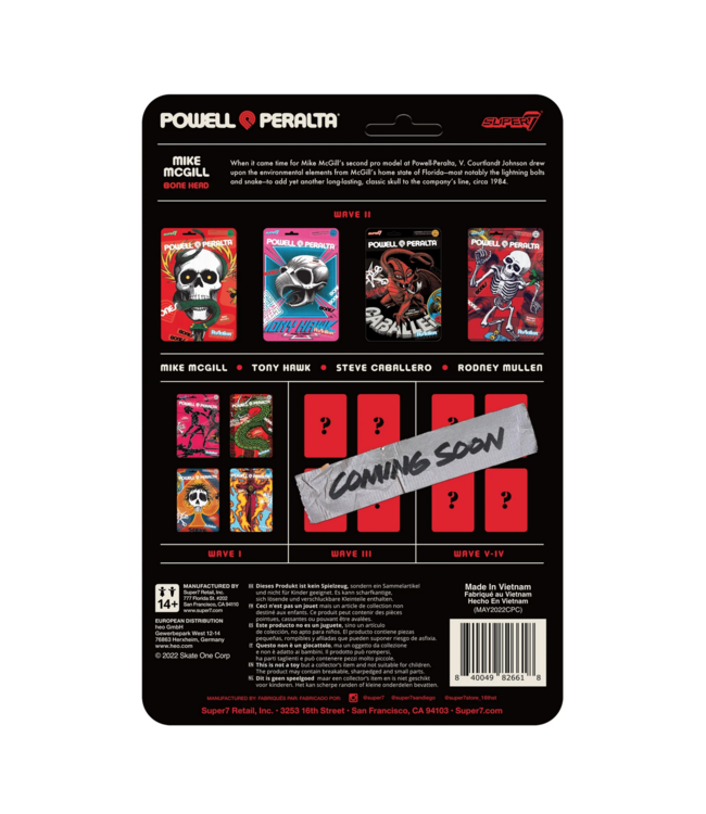 SUPER 7 SUPER 7 - POWELL PERALTA WAVE 2 REACTION FIGURES MIKE MCGILL