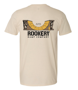 ROOKERY ROOKERY - NO FLAT T-SHIRT (CRÈME) ROOKERY ROOKERY - NO FLAT T-SHIRT (CRÈME)