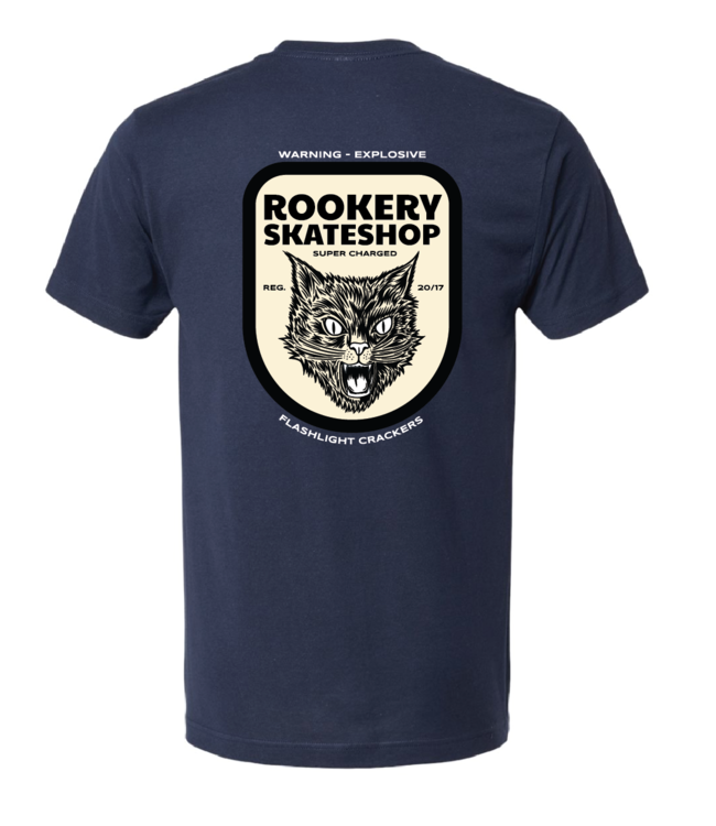 ROOKERY ROOKERY - FIRECRACKER T-SHIRT (BLEU MARINE)