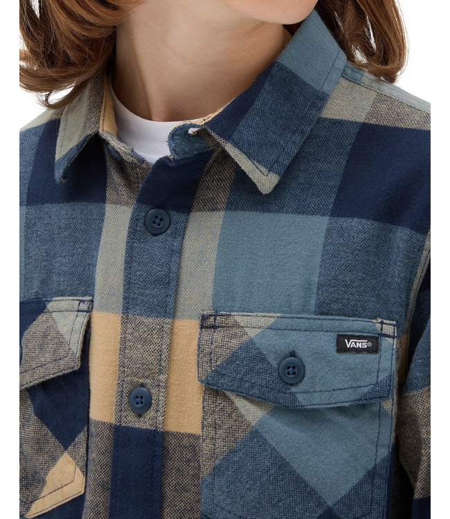 VANS VANS - BOX CHEMISE FLANNELLE "ENFANT" (BLUESTONE/TAOS TAUPE)