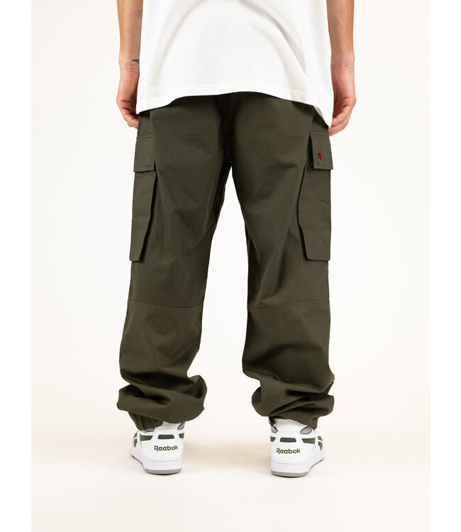 LOVIAH LOVIAH - PANTALON CARGO RIPSTOP (VERT FONCÉ)