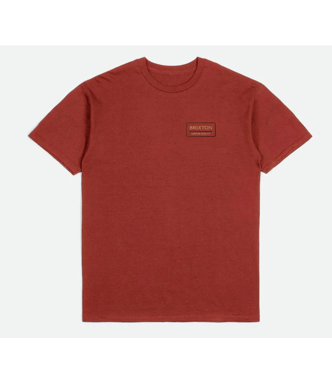 BRIXTON BRIXTON - PALMER PROPER T-SHIRT (ROUGE GRANGE/ ANTELOPE/ NOIR DÉLAVÉ)